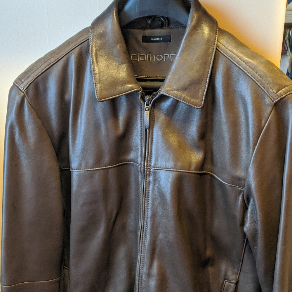 Leather lambskin jacket